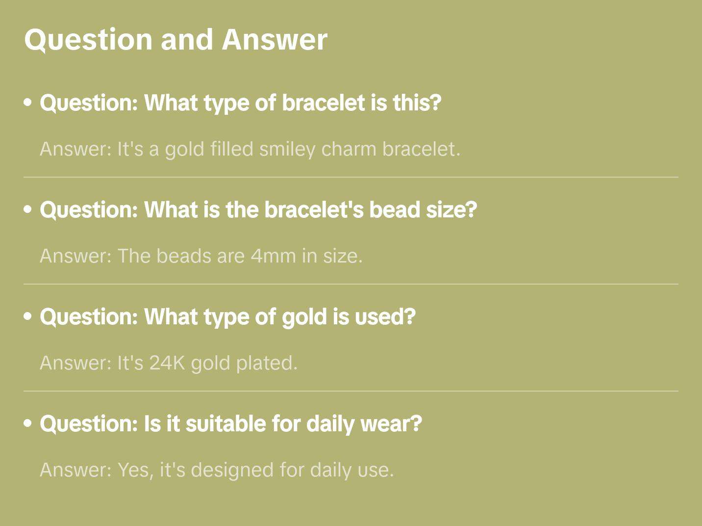 Smiley Charm Bracelet