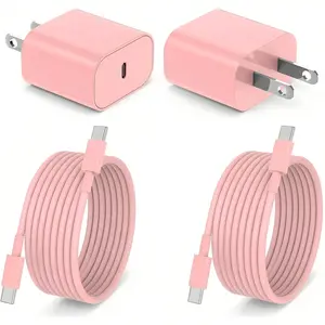 For iPhone 15 Charger 10 Ft with 20w USB C Charger Block,2-Pack 20W Fast Wall Charger for iPhone16/15/15 Pro/Pro Max/iPad Pro AirPods/Samsung and More