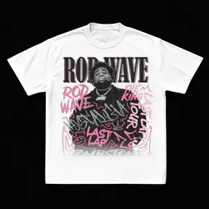 Rod Wave "Last Lap Tour Graffiti" graphic Tee T-Shirt Wash Gift For Anime Men Women Daily Streetwear Boyfriend Tees Rod Wave Shirt Gift For Him Her Boyfriend Tees Men's Short Sleeve Cotton Crewneck Tees Good Unisex Tshirt t for funny t shirt shirts  men