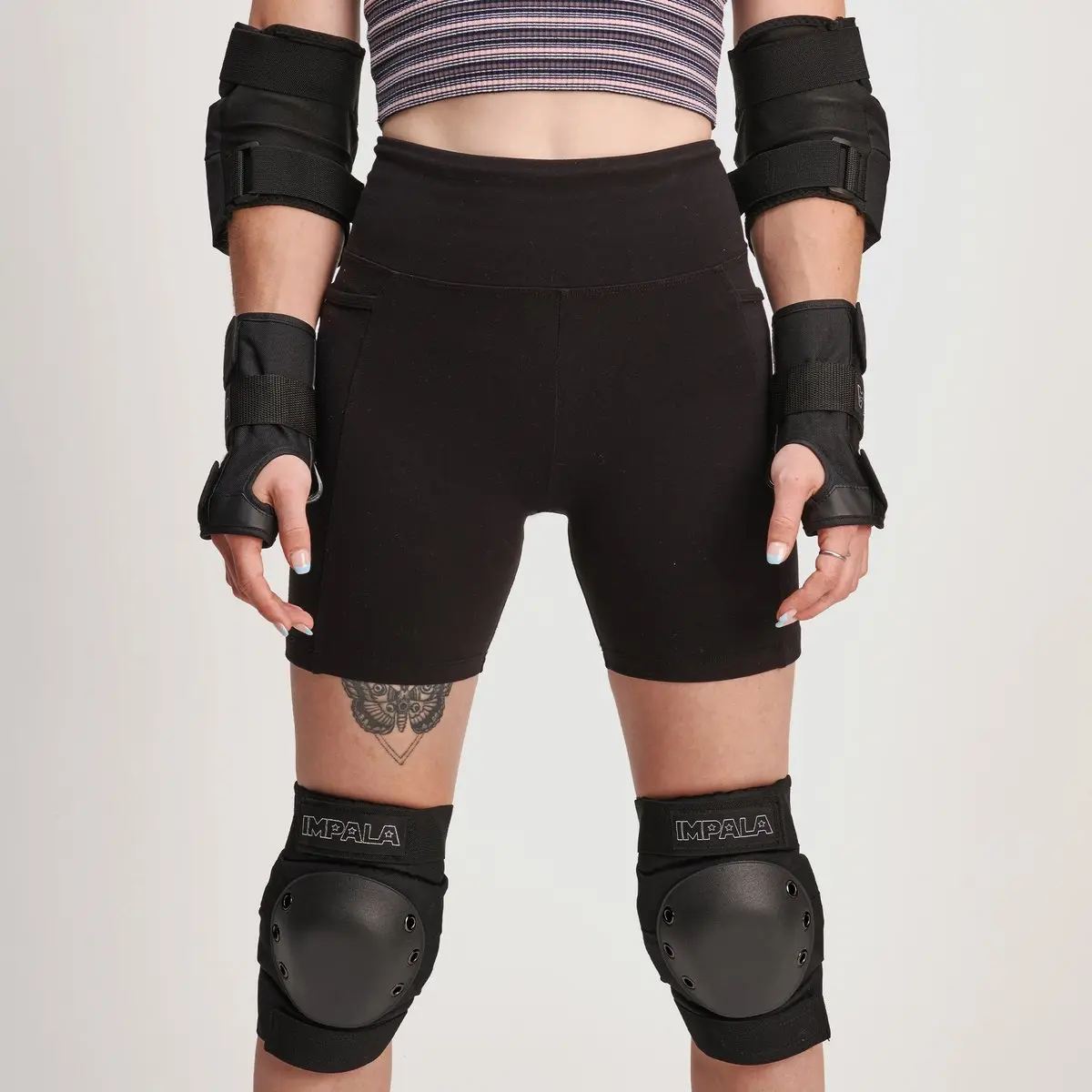 Impala Roller Skates Adult Protective Set - Black