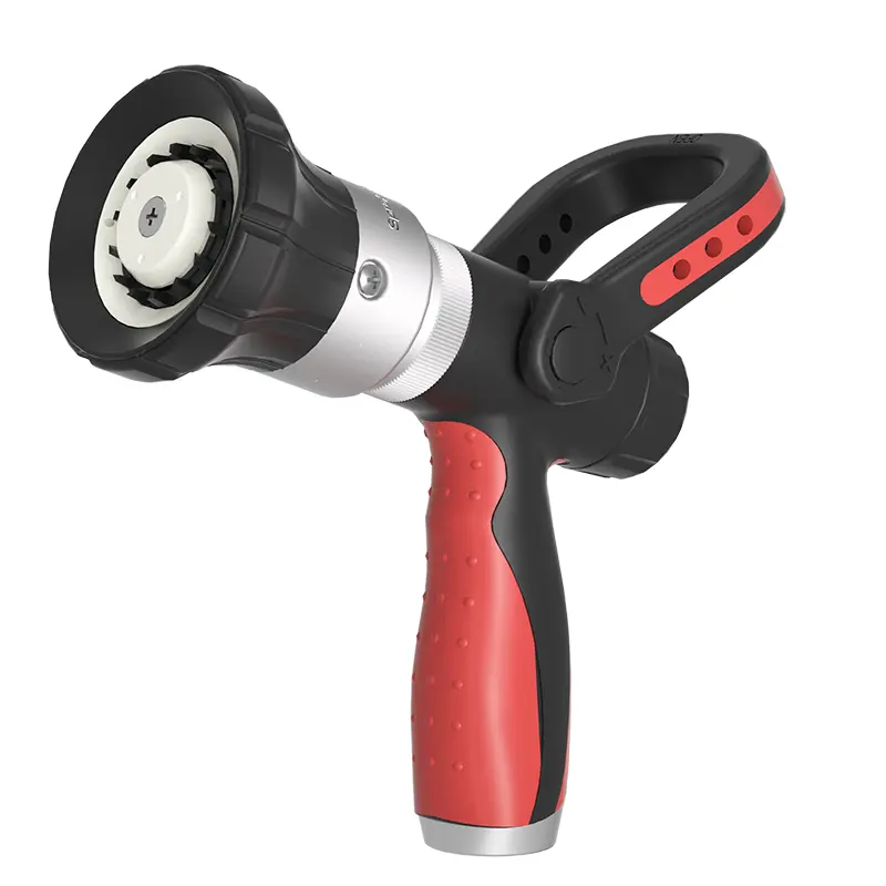 YESTAR Professional Fire Hose Nozzle, Heavy Duty Metal Garden Hose Sprayer with Adjustable Spray Patterns, High Pressure Water Nozzle for Lawn, Garden, Car Wash & Cleaning