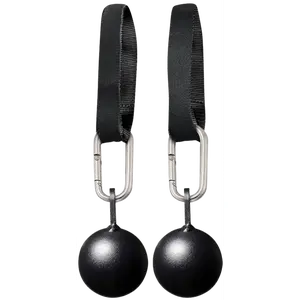 French Fitness Rack & Rig Cannonball Grips with Straps - Set of 2 (New)