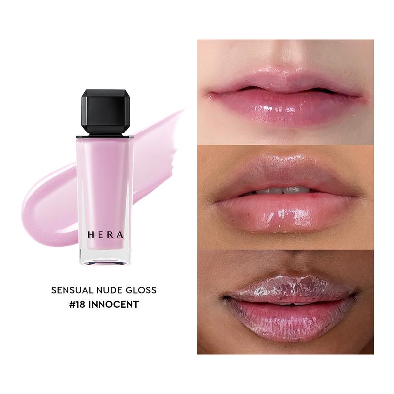 [HERA Official] SENSUAL NUDE GLOSS  – Volumizing Korean Lip Gloss for Smooth, Fuller-Looking Lips | Sheer & Glossy Finish, Non-Sticky, Moisturizing & Hydrating