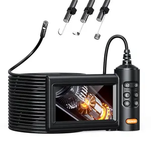 2026 Upgraded! 4.3" IPS HD Industrial Endoscope with 8mm Camera - 2MP 1080P Waterproof Snake Camera, 2000mAh for Car & Home Repair