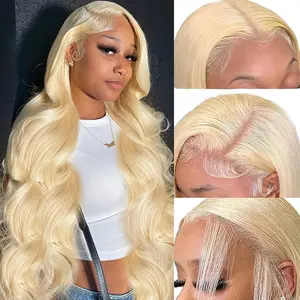 UVEOUS 613 13x6 Lace Front Wig Human Hair Straight Blonde Wig Human Hair 180% Density 613 HD Lace Frontal Wig Blonde Lace Front Wigs Human Hair Pre Plucked with Baby Hair