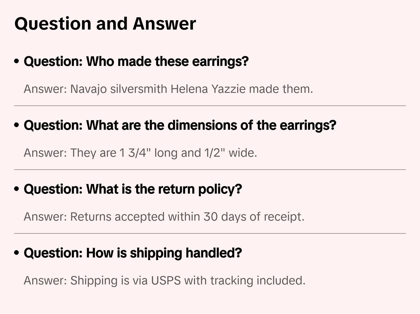 Turquoise & Sterling Silver Earrings - Helena Yazzie