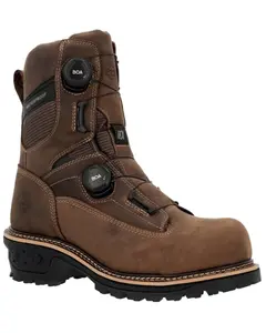 Georgia Boot Men's 9" Ltx Waterproof Boa Logger Work Composite Toe - Gb00732