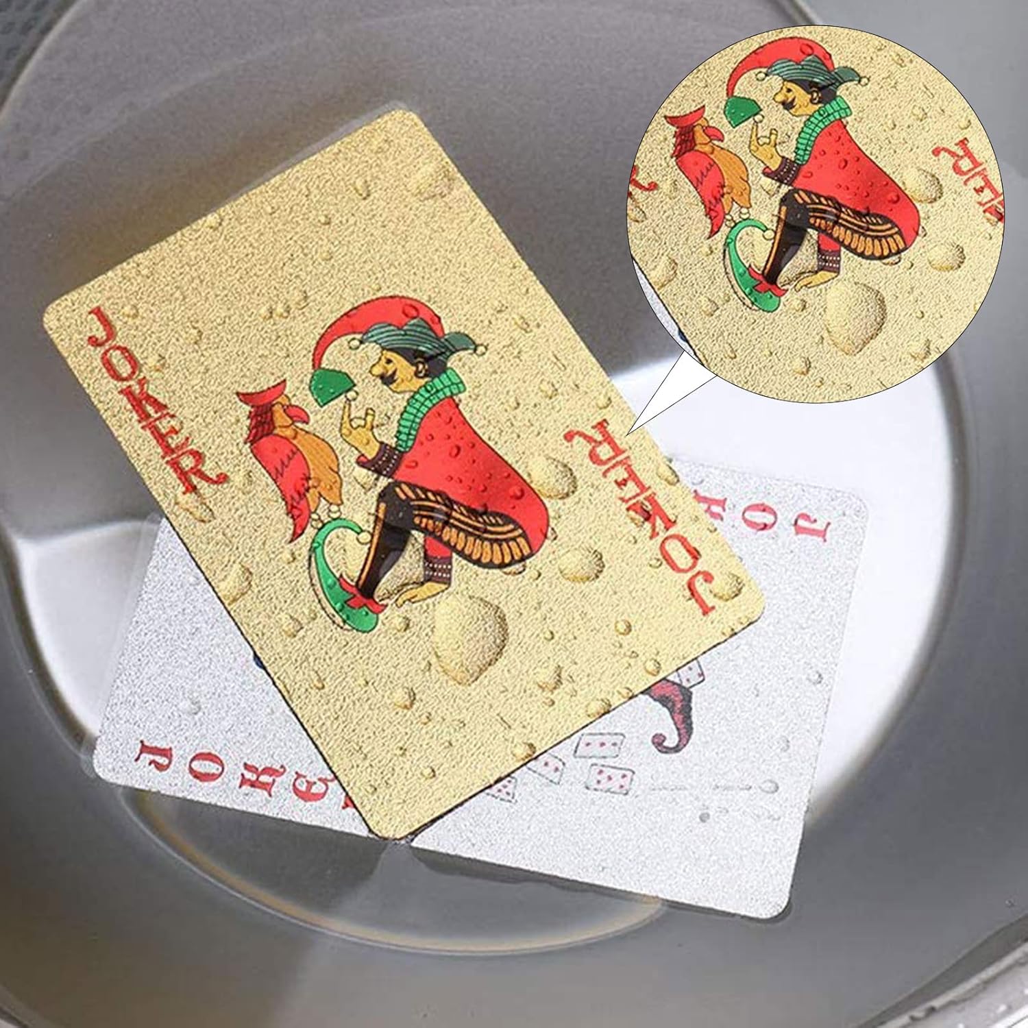 Diamond Waterproof Black Playing Cards, Poker Cards, HD, Deck of Cards