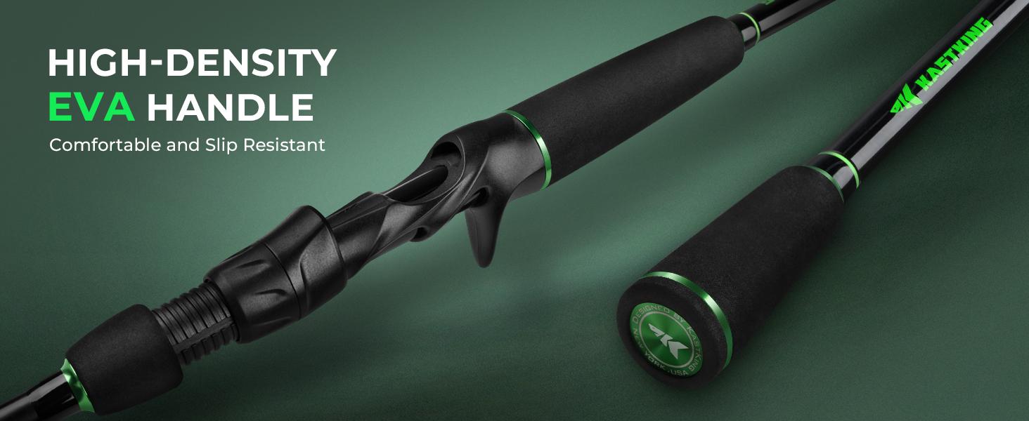 KastKing Zephyr Dual Tip Fishing Rod, Lightweight KastFlex IM6 Graphite Spinning & Casting Rod, Fuji O-Ring Guide, Dual Tips Section for Different Powers, Drop Shot Hook Keeper, EVA Grip
