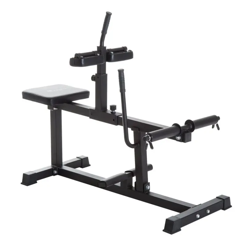 Home Training Equipment Leg Extension Machine for Calf Workout to Build Stronger Calves, 48"x23.3"x41.8", Ergonomic Design, 5 Handle Heights, 4 Lengths, Powder-Coated Steel Frame, 440 lbs Weight Capacity, Comfortable Workout