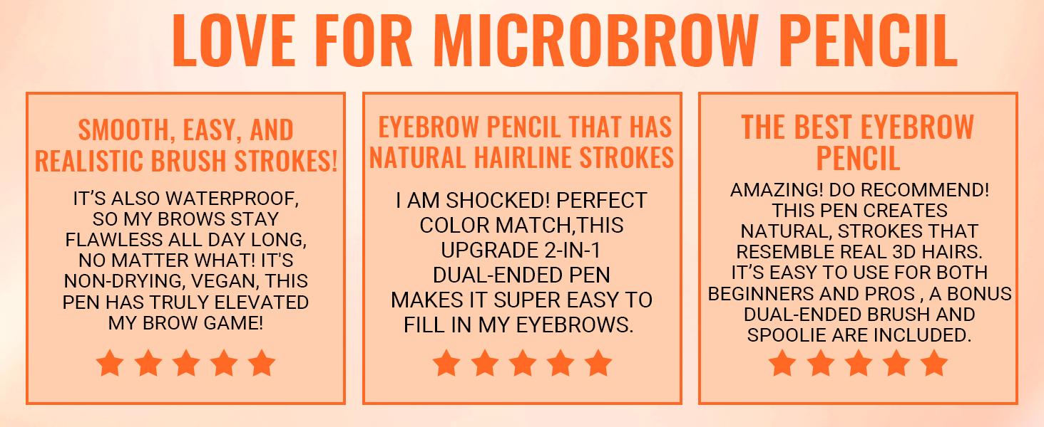 【FREE SHIPPING】2PCS iMethod 4D Brow Pen, 2-in-1 Eyebrow Pencil with Waterproof Microblading and Dual-Ended Eyeliner Brush for Natural Brow Makeup and Eyelash Line