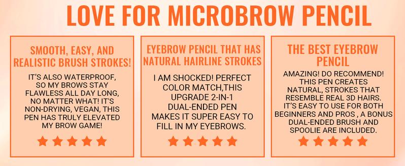 【FREE SHIPPING】2PCS iMethod 4D Brow Pen, 2-in-1 Eyebrow Pencil with Waterproof Microblading and Dual-Ended Eyeliner Brush for Natural Brow Makeup and Eyelash Line