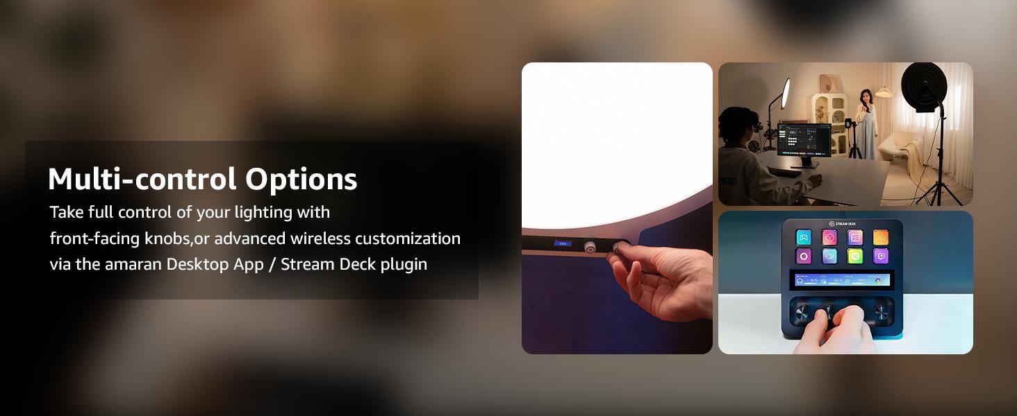 amaran Verge Max Kit (White) - light designed for desktop creators and compact spaces