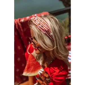 Inspiring Sights Embellished Headband In Orange