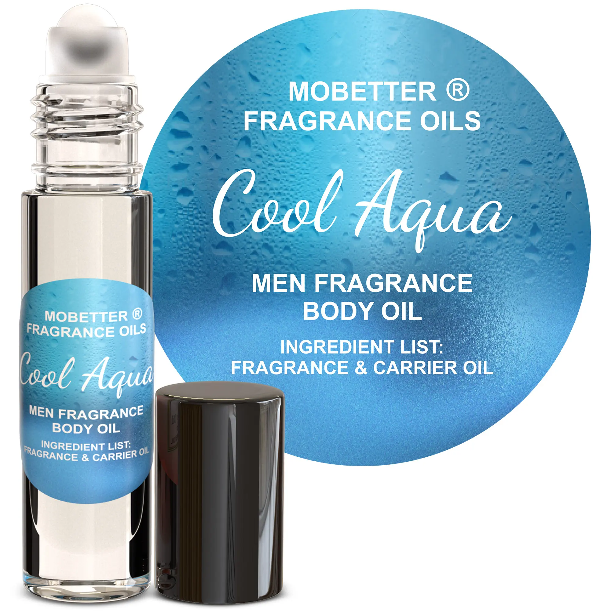 MOBETTER FRAGRANCE OILS Cool Aqua Men Fragrance Body Oil