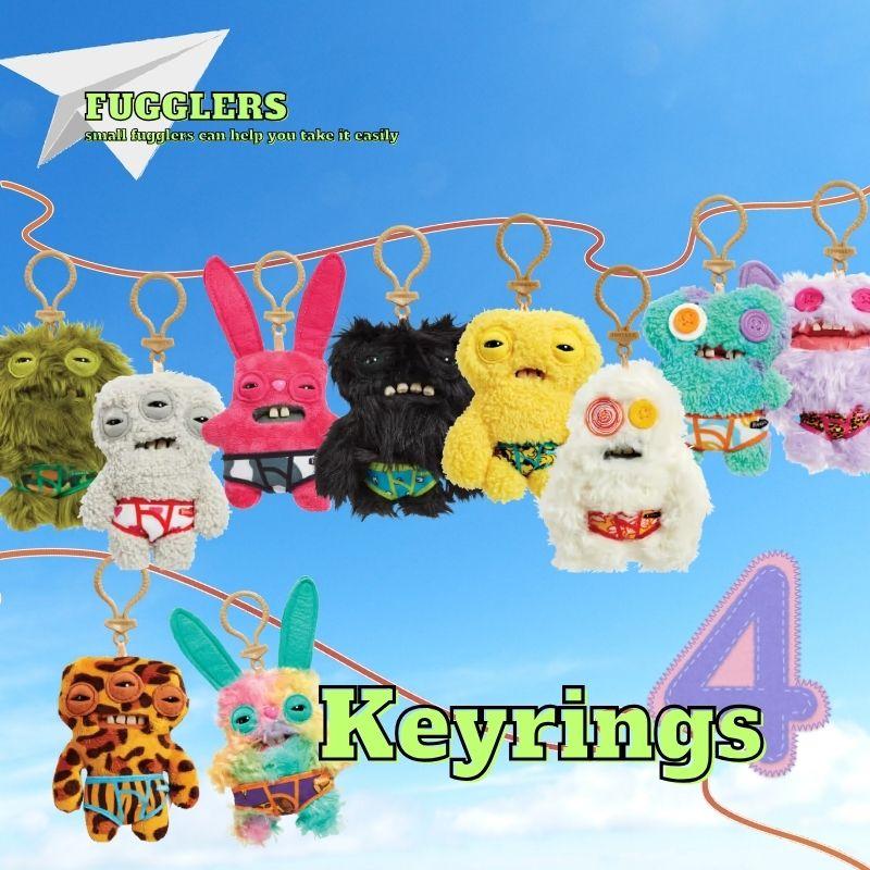 Fuggler Key Rings Series 4 Funny Ugly Monster Plush Collectible Toy ...