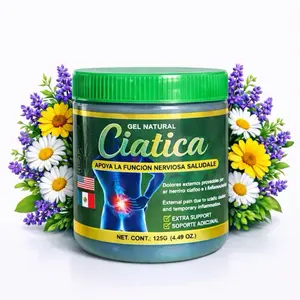 Ciatica Natural Relief Gel 125g (4.49 oz) Sciatic Nerve & Muscle Support Cream Cooling Topical Gel for Back, Leg & Joint Discomfort Fast Absorbing Formula