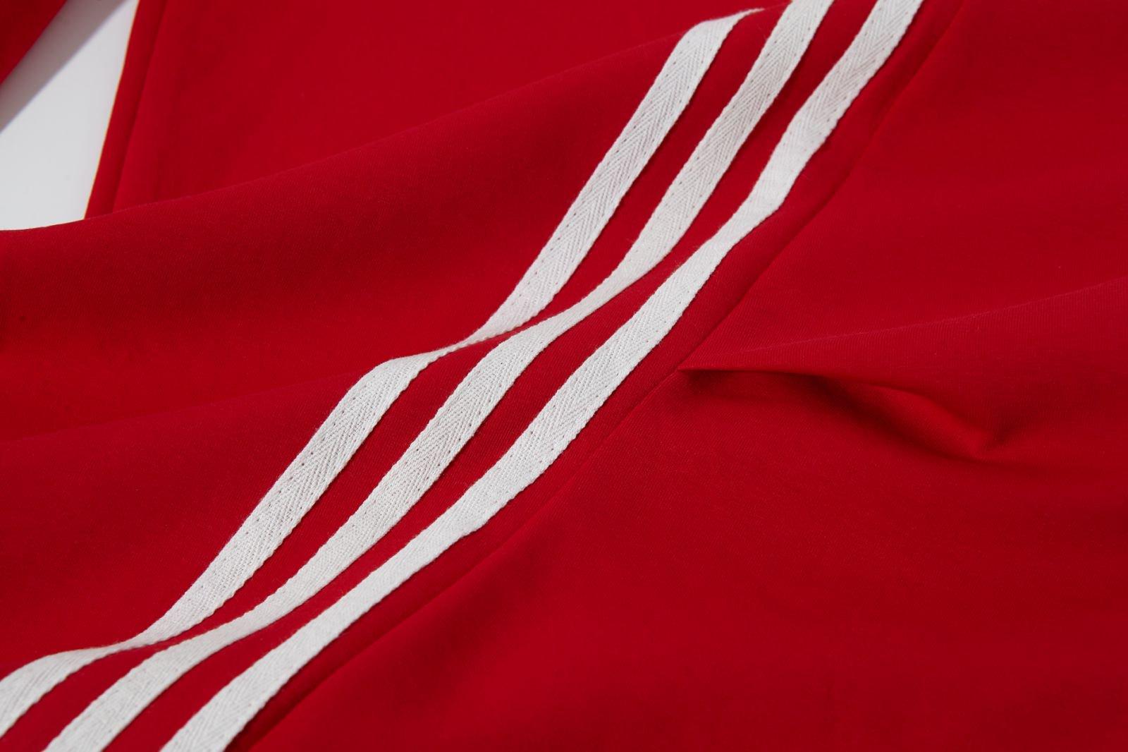 Flooo Loose Wide Leg Striped Track Pants Women's Casual Streetwear Joggers with Elastic Waistband & Side Pockets for Workout Clothes Flooo Loose Wide Leg Striped Track Pants Women's Casual Streetwear Joggers with Elastic Waistband & Side Pockets for Workout Clothes