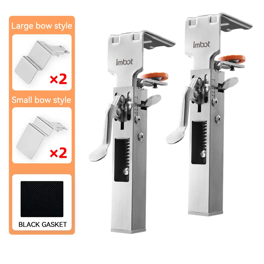 IMBOT Press-type Quick Drawer Fixture Stainless Steel Material Adjustable Clamping Thickness Drawer Panel Installation Tool Set with Replaceable Clamps