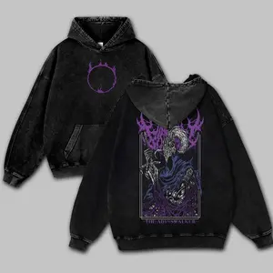 Dark Souls Unisex Washed Hoodie, Oversized Menswear And Women Menswear Tops, Gym Pump Cover, Hip Hop Y2K Graphic Apparel, Gift for Fans