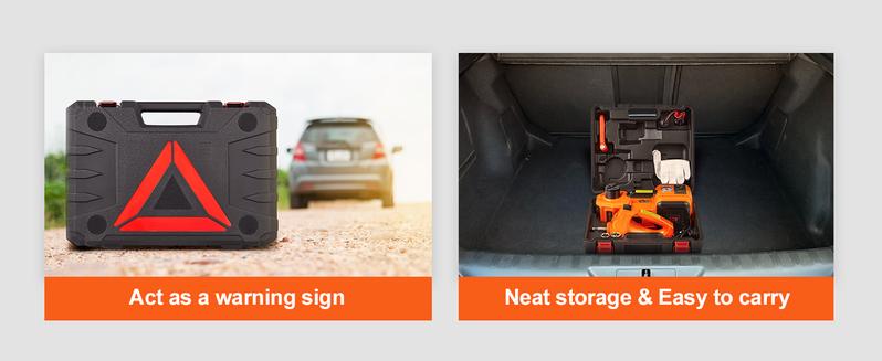 VEVOR 12 in 1 Electric Car Jack Set,  Max 5 Ton/11023 LBS Hydraulic Jack with Electric Impact Wrench, Built-in Inflatable Pump and LED Light, Portable Car Lift for SUV MPV Sedan Truck Change Tires Garage Repair VEVOR Super Brand Day