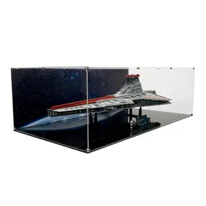 Acrylic Display Case UV Print Compatible with LEGO® 75367 UCS Venator Class Cruiser - Set Not Included
