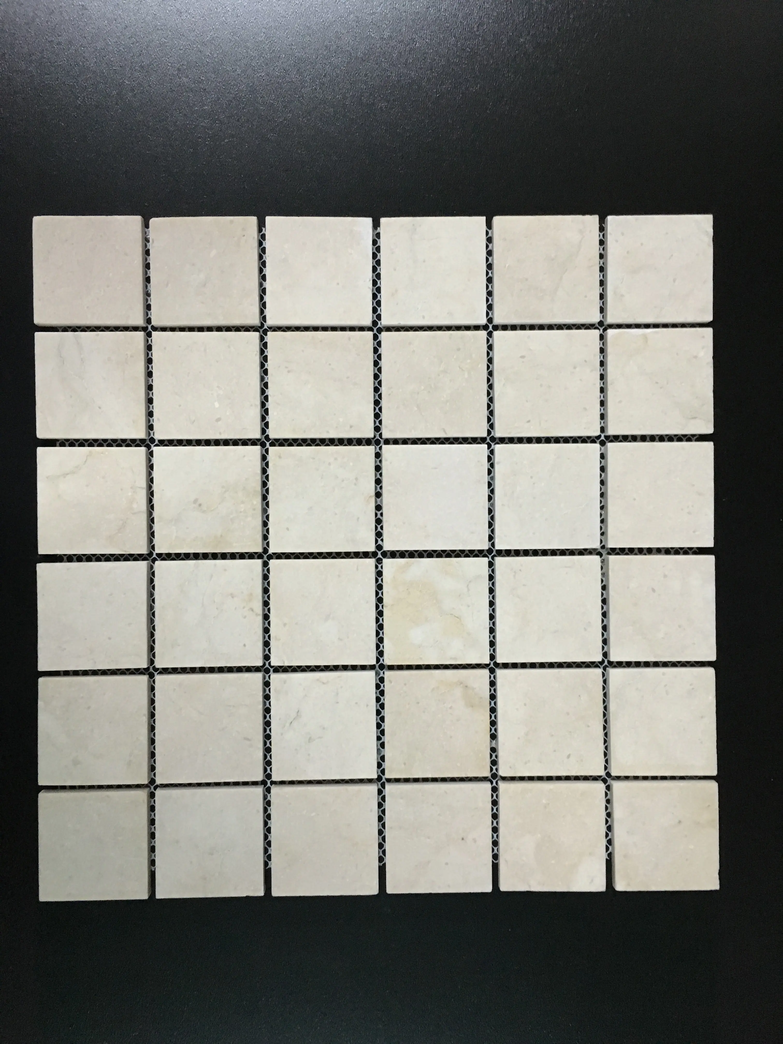 Crema Marfil Marble 2x2 Honed Mosaic Tile
