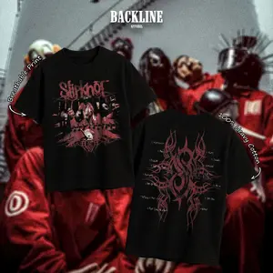 BACKLINE APPAREL Slipknot Heavy Cotton Unisex Shirt Nu Metal Tshirt Heavy Metal Music Hoodie Zip Up Hoodie For Music Fan Menswear Womenswear Direct To Garment Breathable Print