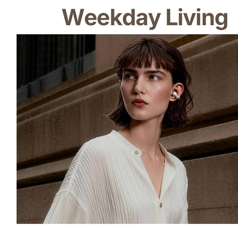 Sanag S6S Nova Open-Ear Clip-On Earbuds – Jewelry-Style Fit, No Sound Leak, All-Day Comfort for Work, Commute, Travel & Fitness