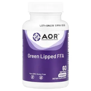 Advanced Orthomolecular Research AOR Green Lipped FFA, 60 Softgels (50 mg per Softgel)