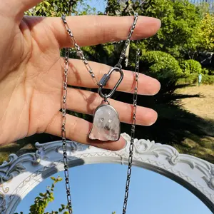 Crystal Ghost Necklace Reiki Chakra Healing 20inch - Enhances Balance & Healing Energies - Perfect for Daily Wear & Reiki Practices luxury necklace