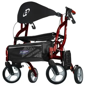 Airgo Fusion F18 Side-Folding Rollator & Transport Chair - 2-in-1 everyday accessory