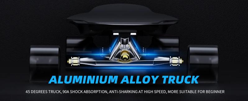 DNASKATE-M8 Skateboard with Remote, 36 Mph Top Speed,15 Miles Range, Longboard Skateboard for Adults ＆Teens