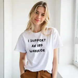 IBD Awareness Shirt  I Support An IBD Warrior T-Shirt | Crohn’s & Colitis Support Tee | Chronic Illness Awareness Gift | Unisex Cotton Shirt