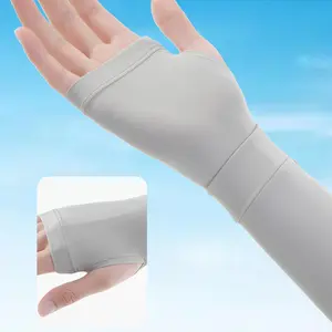 Ice Silk Sun Protection Arm Covers Unisex Elbow Cover Outdoor Cycling Running Fishing Driving Cool Anti-UV Arm Sleeves 1 Pair
