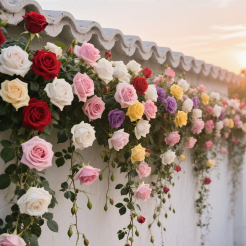 200 mixed climbing rose seeds, high germination rate, easy to grow, suitable for outdoor planting, suitable for gardening use, non-GMO