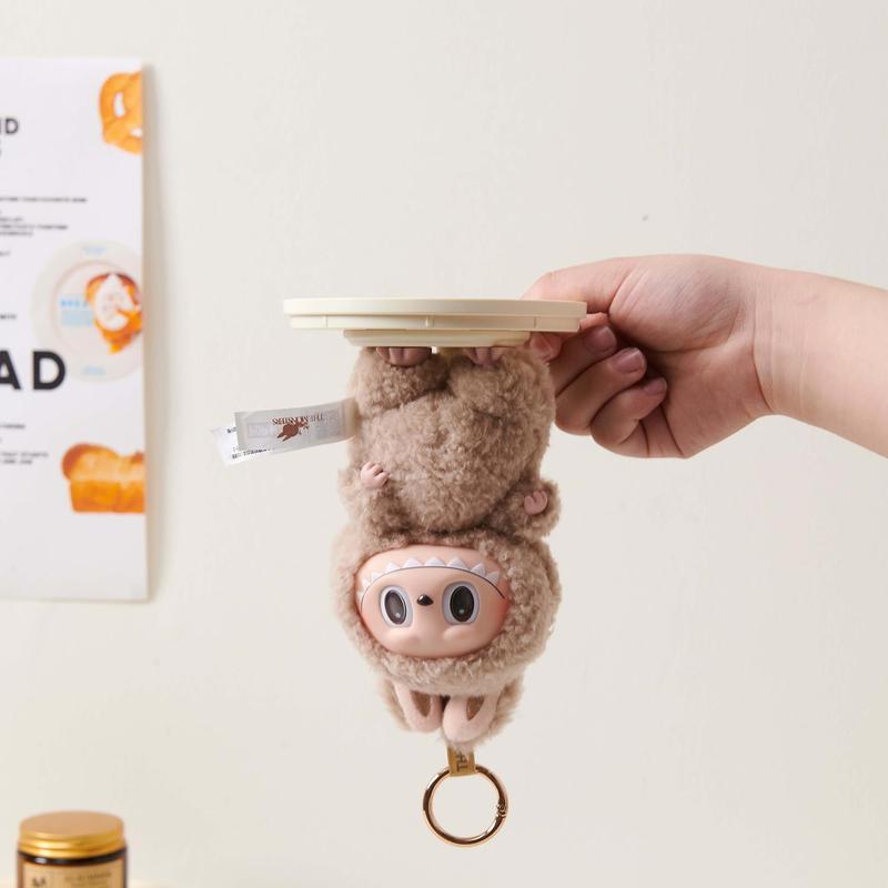 UFORU Dust-Proof Display Case for Labubu & Dolls | Clear, Stackable Acrylic Box with Stand for Plush Doll Collection