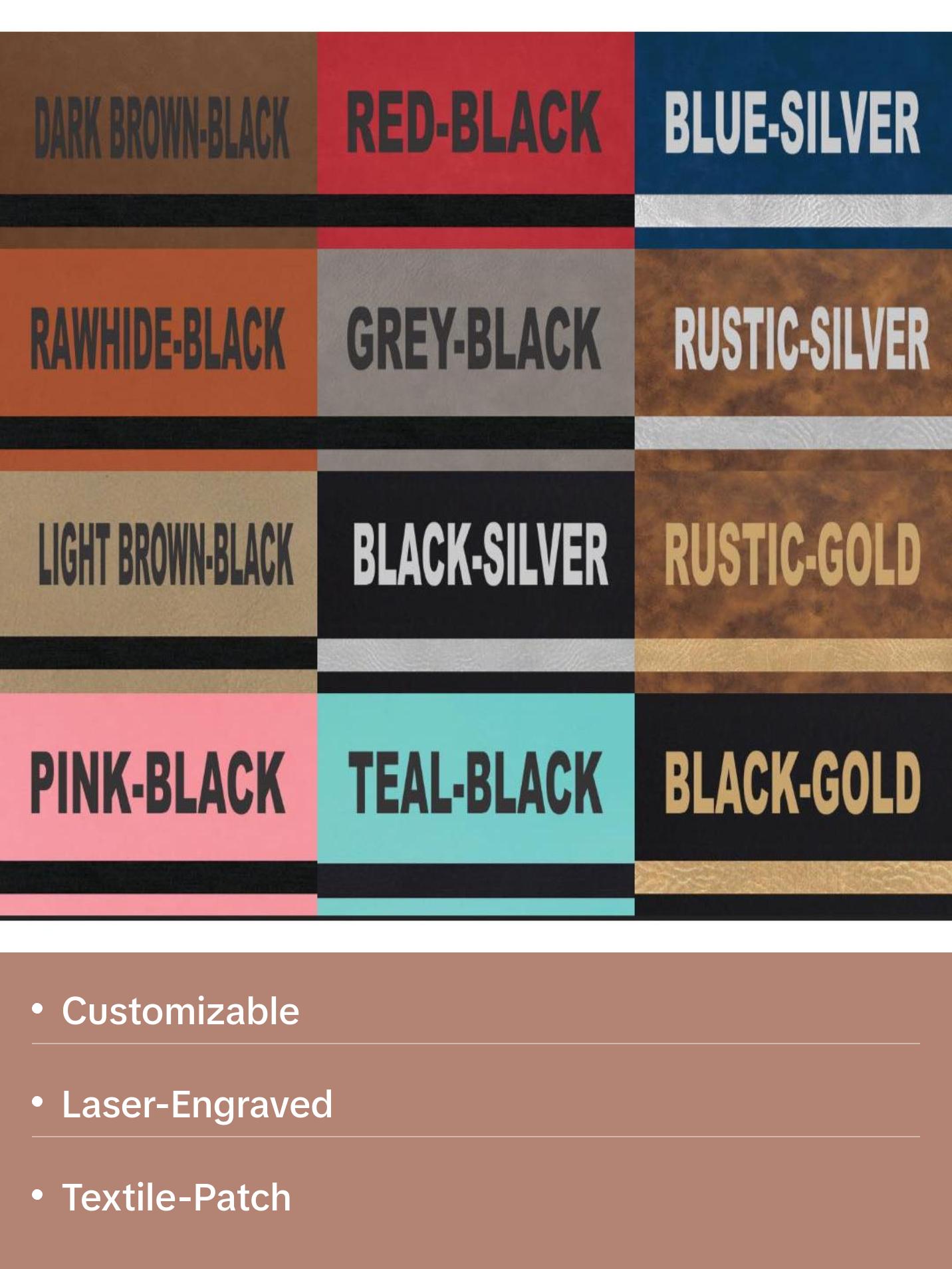 Custom Laser Engraved Hat Patch