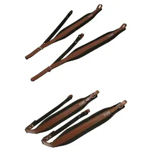 D'Luca Pro SG Series Genuine Leather Accordion Straps Brown/Brown