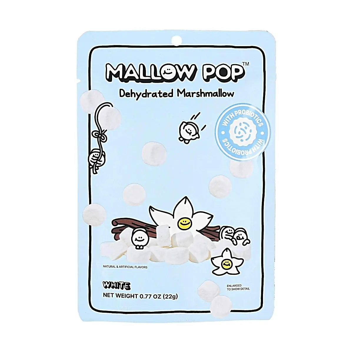 All That Sweet Mallow Pop Korean Freeze-Dried Probiotic Marshmallows 22g - Healthy Snack for Kids & Adults