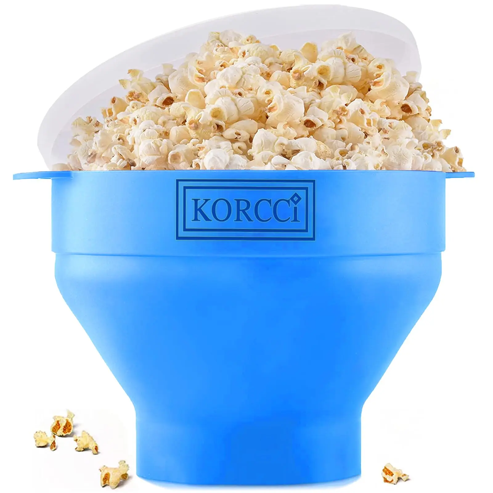Silicone Microwave Popcorn Popper Snack Bowl - BPA-Free, Collapsible, Dishwasher-Safe Space-Saving Kitchen Tool for Movie Night Snacks