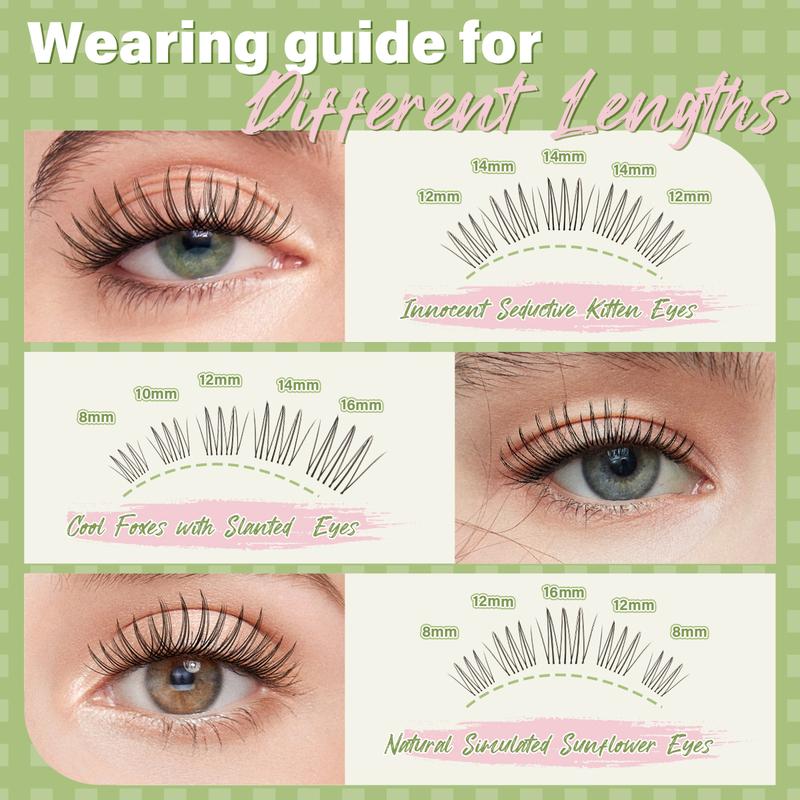KEYYOU Aurora DIY Lashes Clusters With Invisible Band  Waterproof Long-Lasting | Natural Daily | Festival Lash Extension 8-16MIX Mascara Alternative Lash TikTok Shop FebruaryFaves