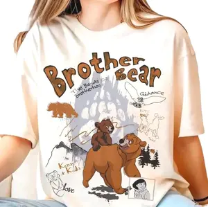 Adult Brother Bear Koda & Kenai Shirt, The Bonds Of Brotherhood Tee, Brother Matching Outfits, Family Matching Trip, Birthday Gift Shirt 4