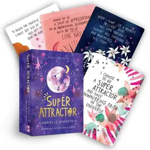 Super Attractor Tarot Style Affirmation Super Attractor Tarot Cards Deck 52 Cards Inspiration & Mindset Card Game