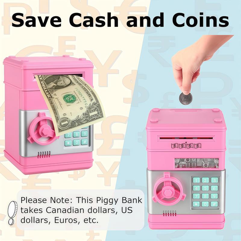 Piggy Banks Money Banks for Kids, Electronic Password Code Money Banks ATM Banks Box Coin Bank for Children Boys and Girls