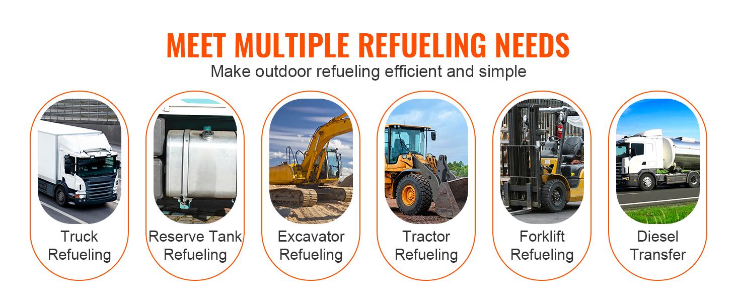 VEVOR Diesel Fuel Transfer Pump Kit, TikTokShopBlackFriday,10 GPM 12V DC Portable Electric Self-Priming Fuel Transfer Extractor Pump Kit with Automatic Shut-off Nozzle Hose for Diesel, Kerosene, Machine, Transformer Oil