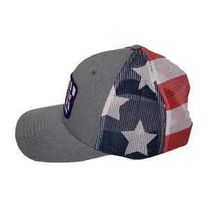 Heather Grey/American Flag
