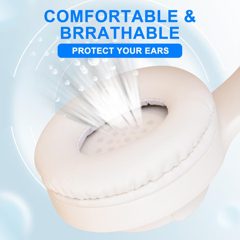 Bluetooth Headphones Over Ear, Colorful LED Lights Headphones Wireless, 65 Hours Playtime Wireless Headphones with Built-in Mic for iPad/Tablet/Airplane, Foldable Lightweight Headset with Deep Bass, HiFi Stereo Sound Low Latency for Travel Work Cellphone