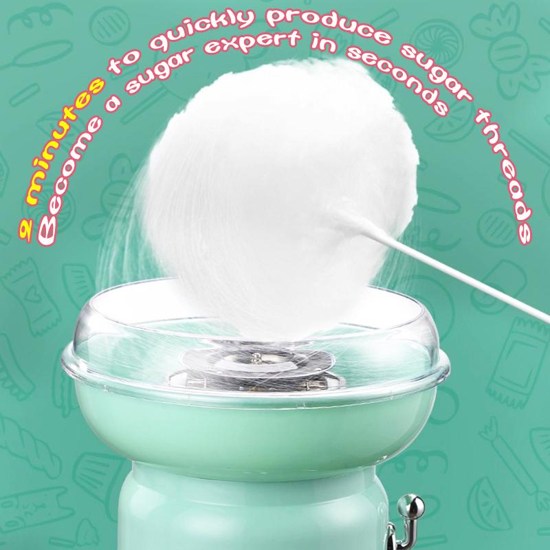 LIVEFULL Cotton Candy Machine for Home – Includes 6 Flavors & 6 Sticks, Easy to Use, Fun for Kids & Family Parties, US Plug