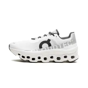 On Running Cloudmonster "All White" Sports Sneaker On Running Cloudmonster "All White" Sports Sneaker